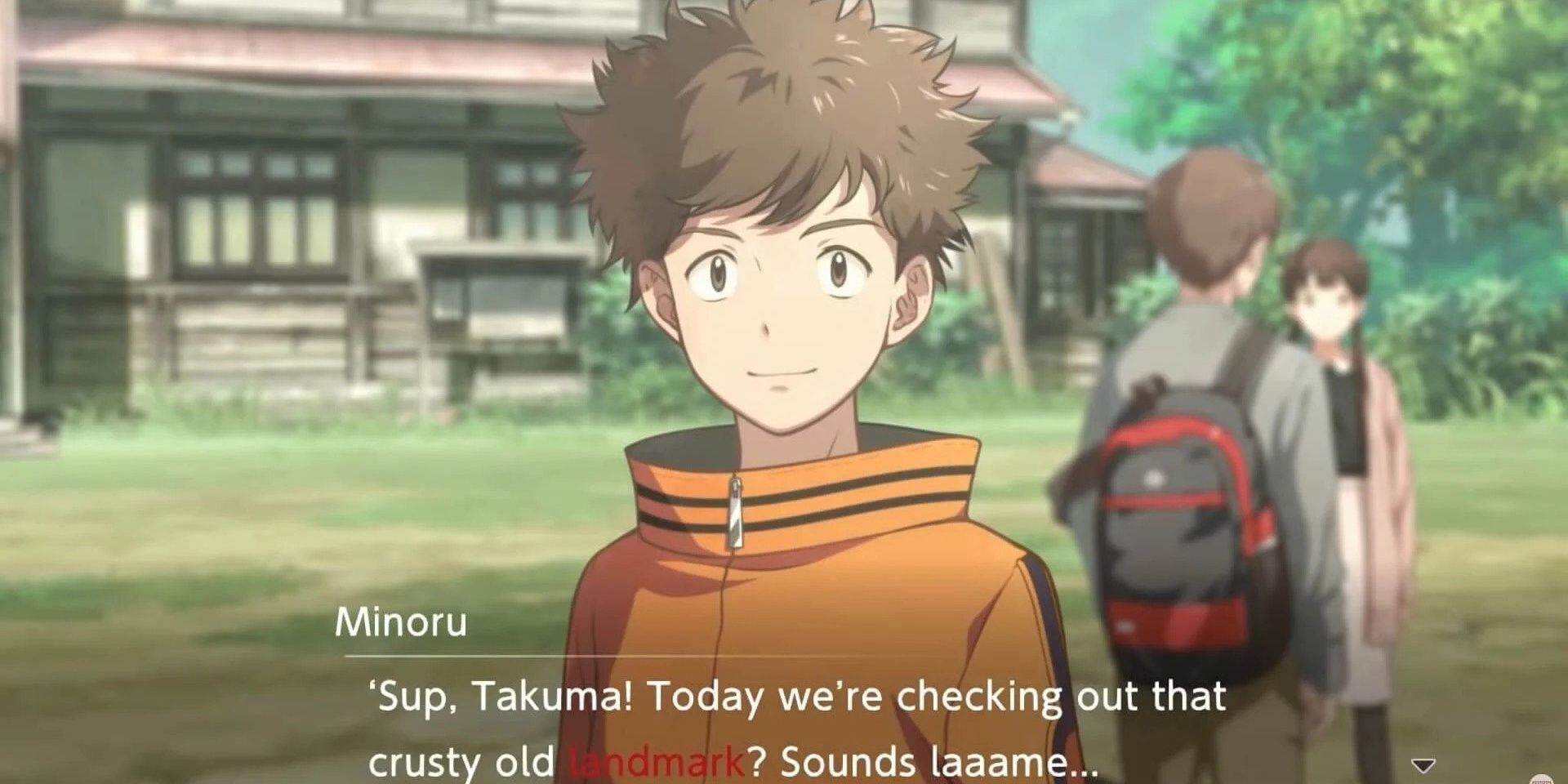 Speaking to Minoru in Digimon Survive