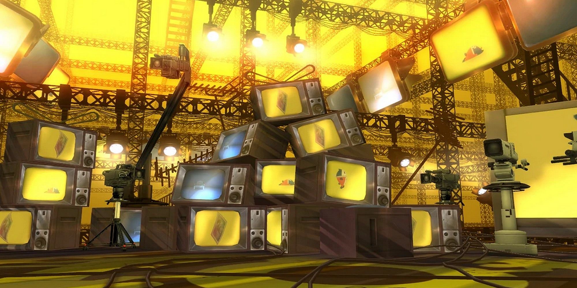 feature persona 4 midnight channel television tv junes golden soundstage yellow