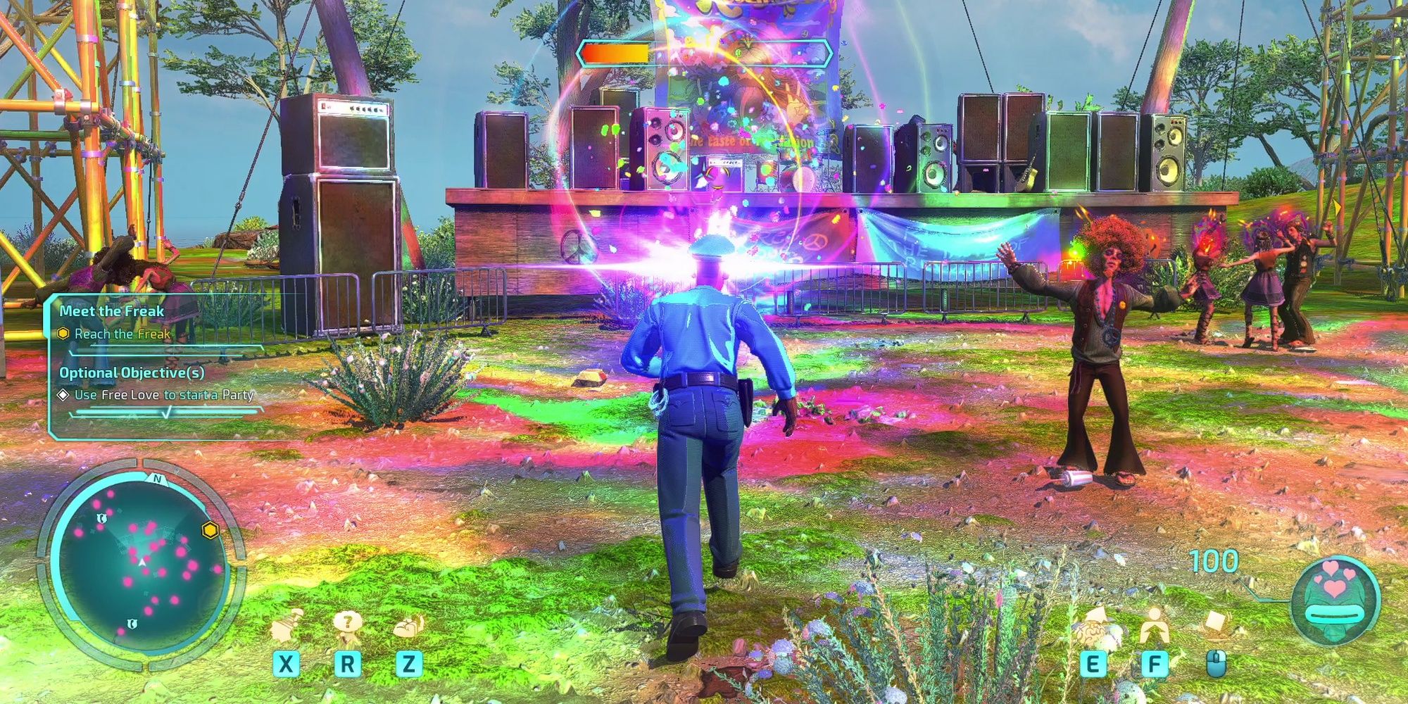 Destroy All Humans 2: Reprobed - The Disco Rainbow Beams Of The Free Love Rays Dance Party