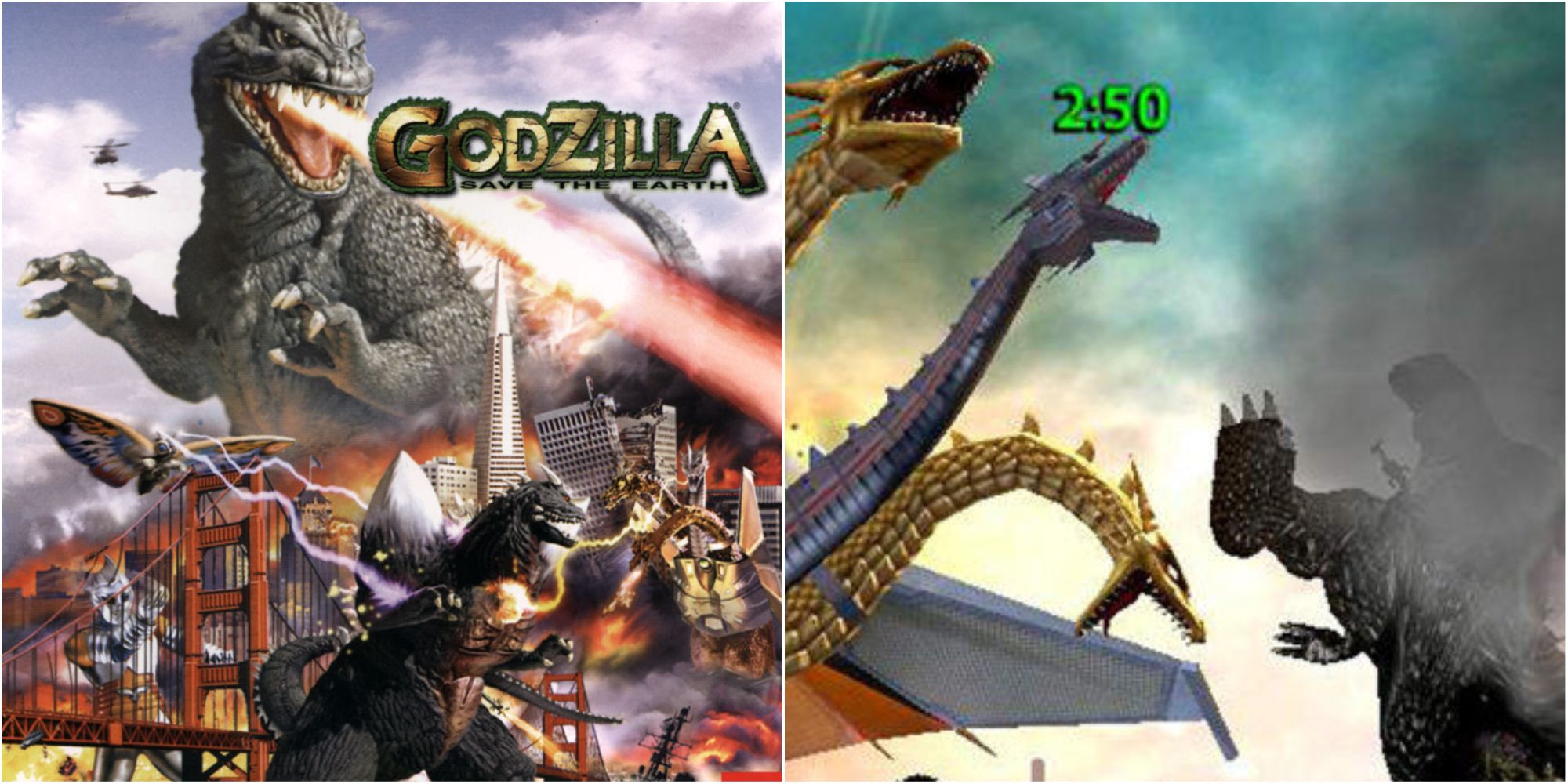 godzila save the earth cover art and gameplay