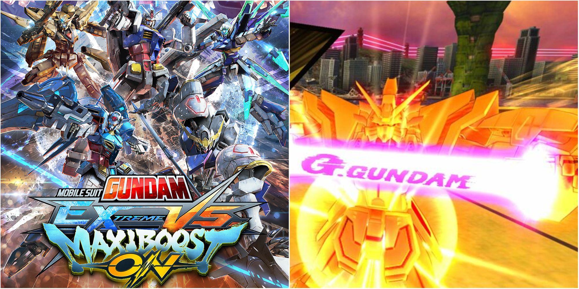 gundam extreme vs maxiboost on cover art and gameplay