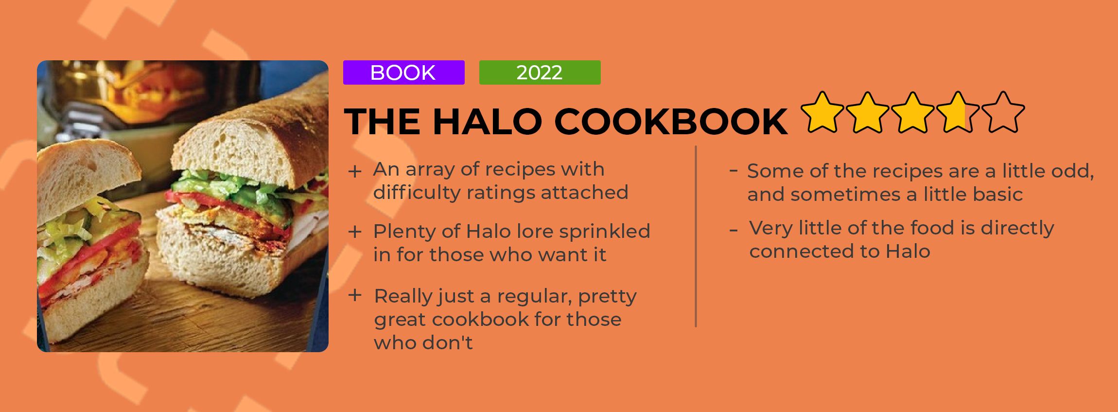halo cookbook score card