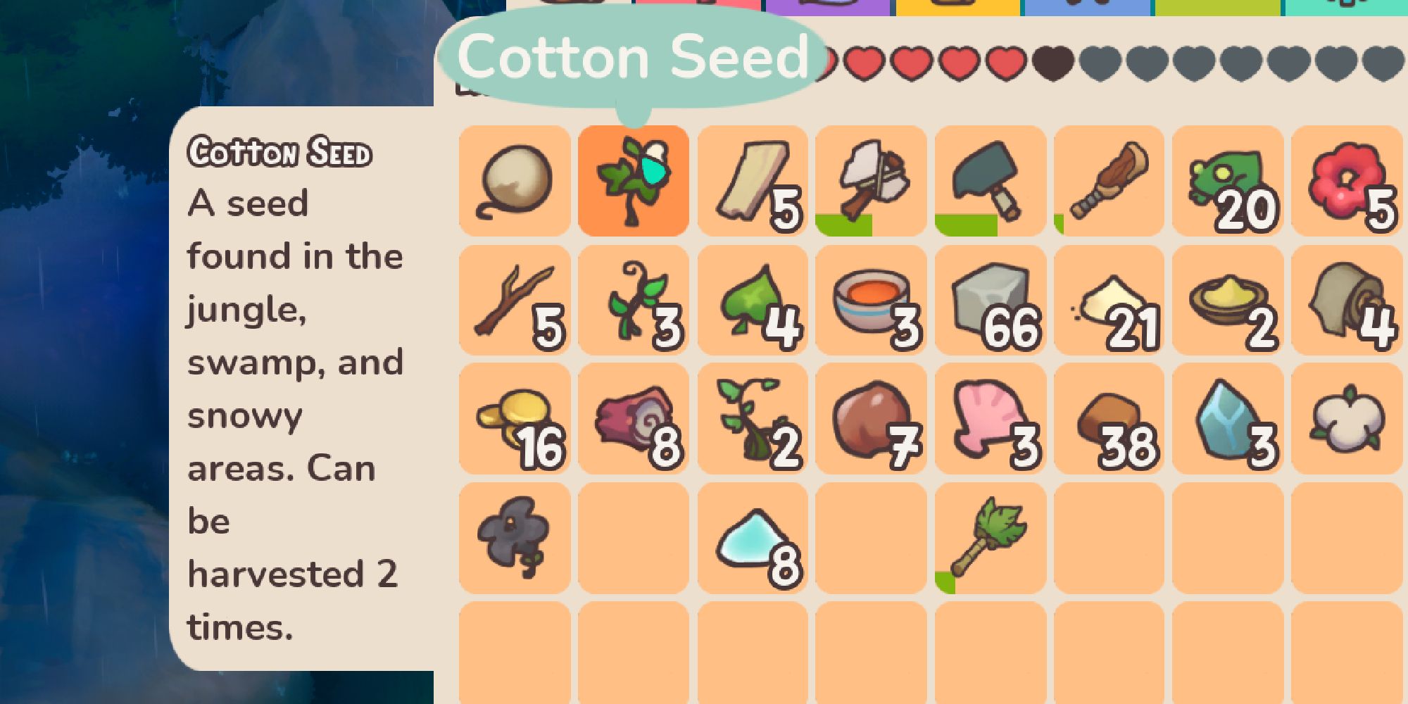 cotton seed description in inventory