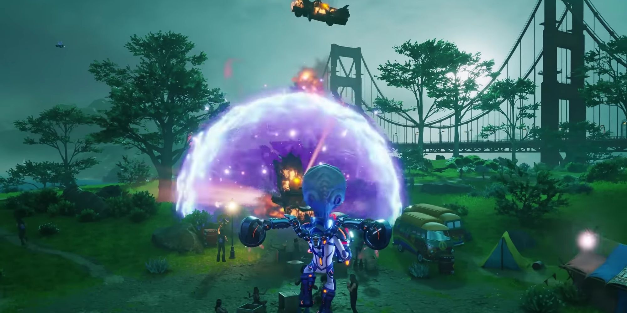 Destroy All Humans 2: Reprobed - The Wide Energy Explosion Of The Ion Detonator