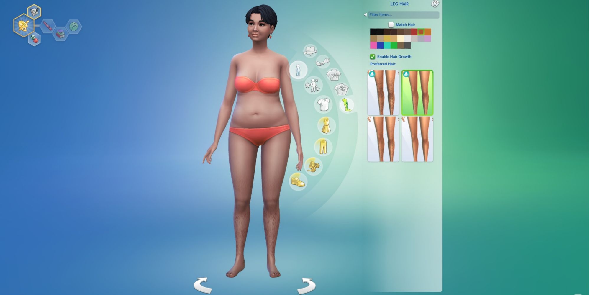 create a sim adding body hair to a sim sims 4 body hair