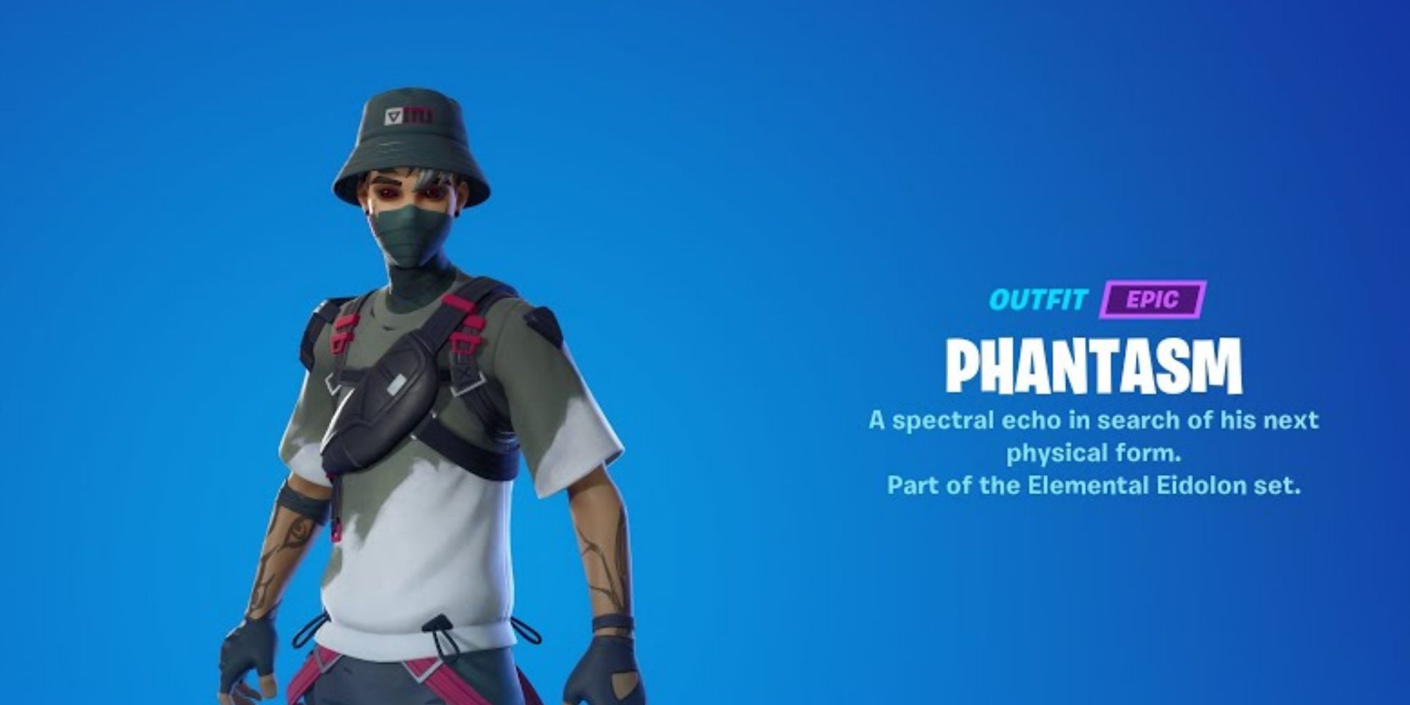 Player acquiring phantasm skin in Fortnite