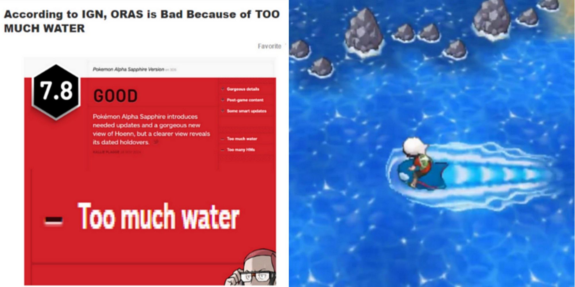 pokemon too much water kyogre alpha sapphire review