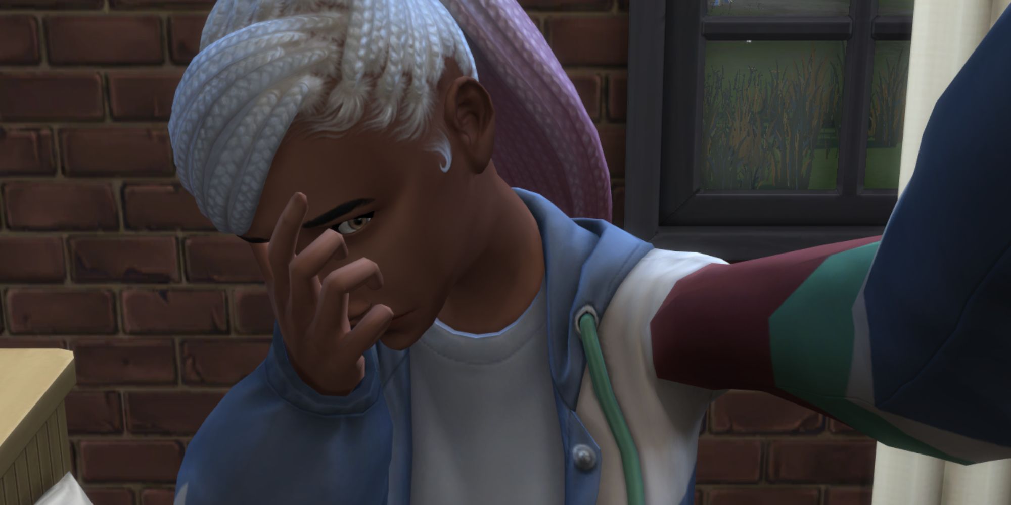 Sims 4 - Teen taking sad selfie