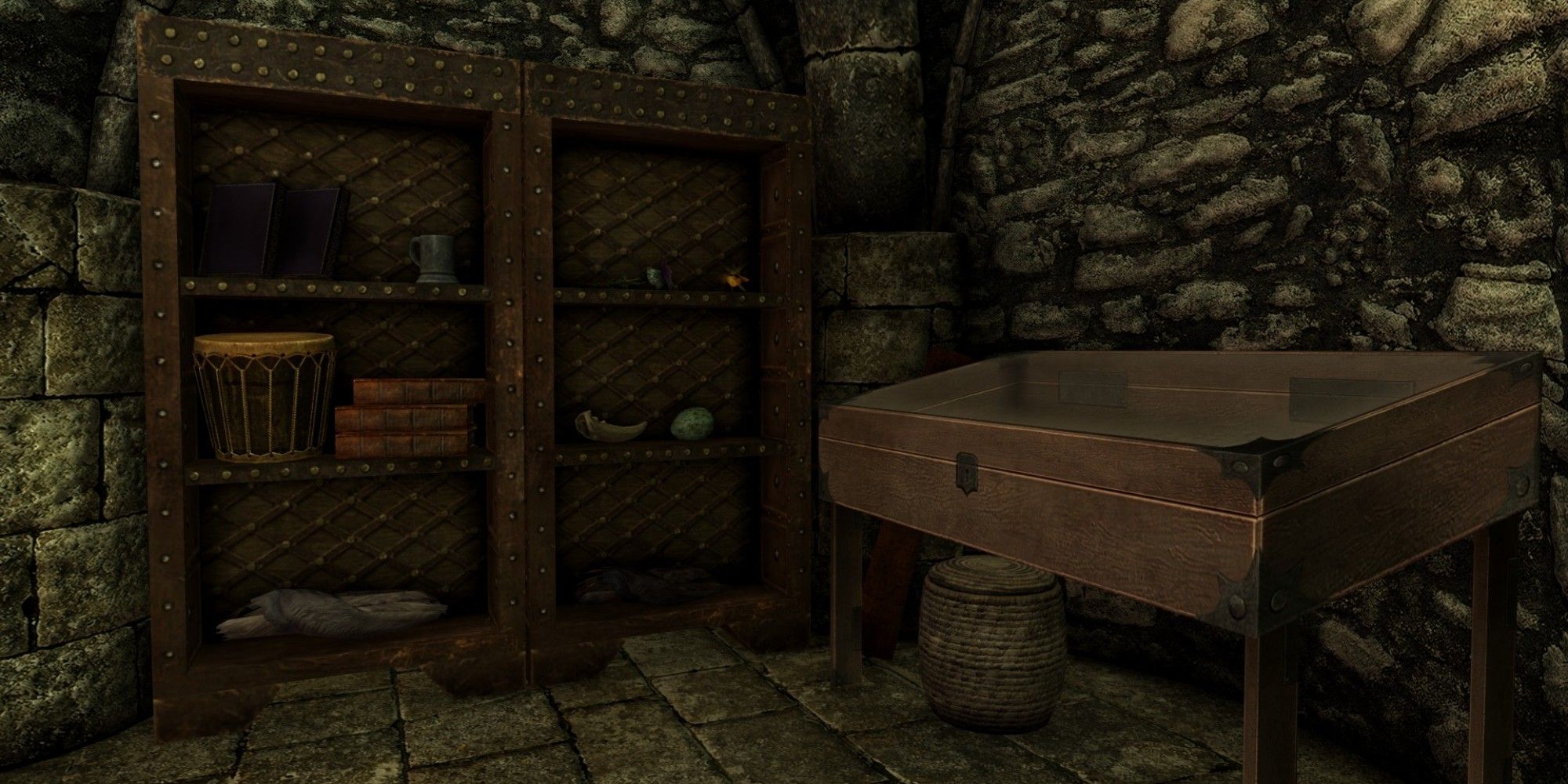 Skyrim screenshot of items in the Bits and Pieces shop.