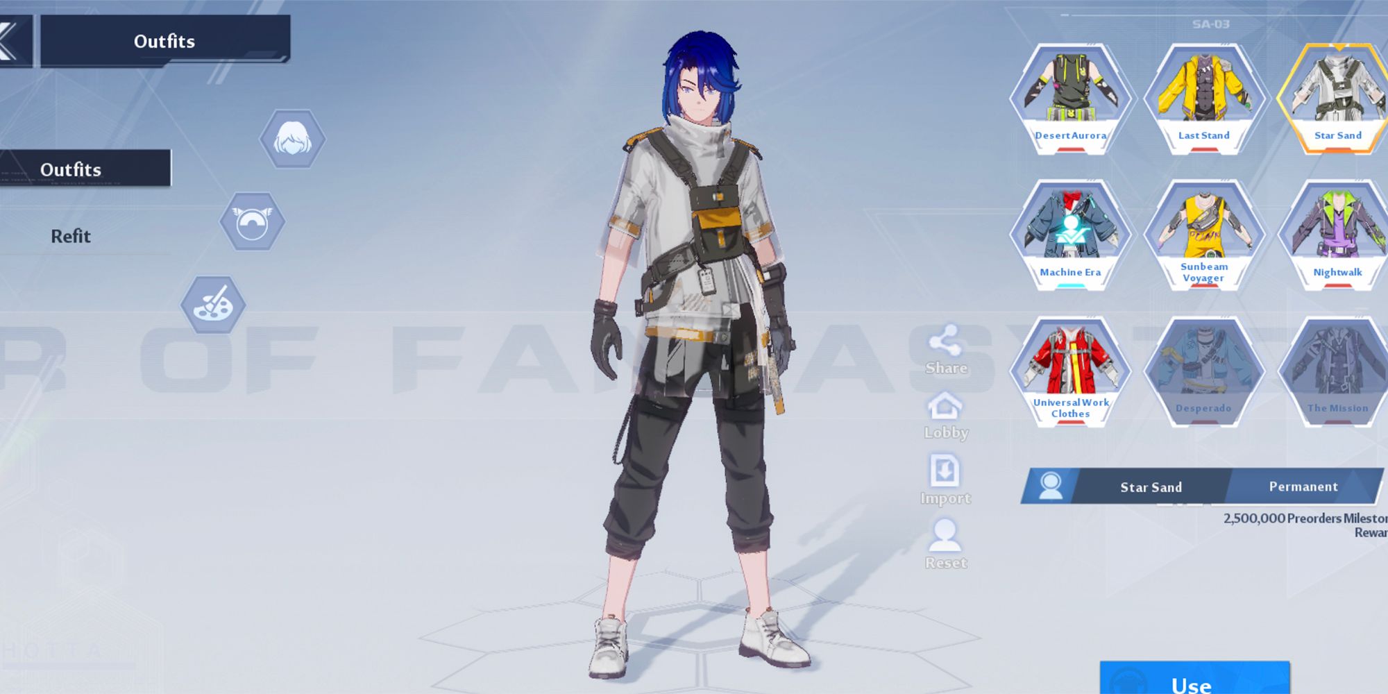 changing your avatars equipped outfit