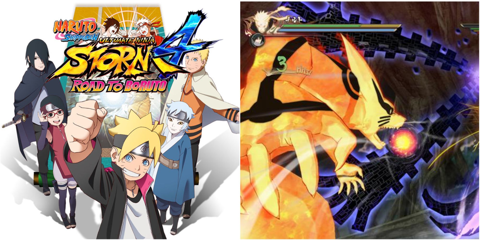 ultimate ninja storm 4 boruto cover art and gameplay