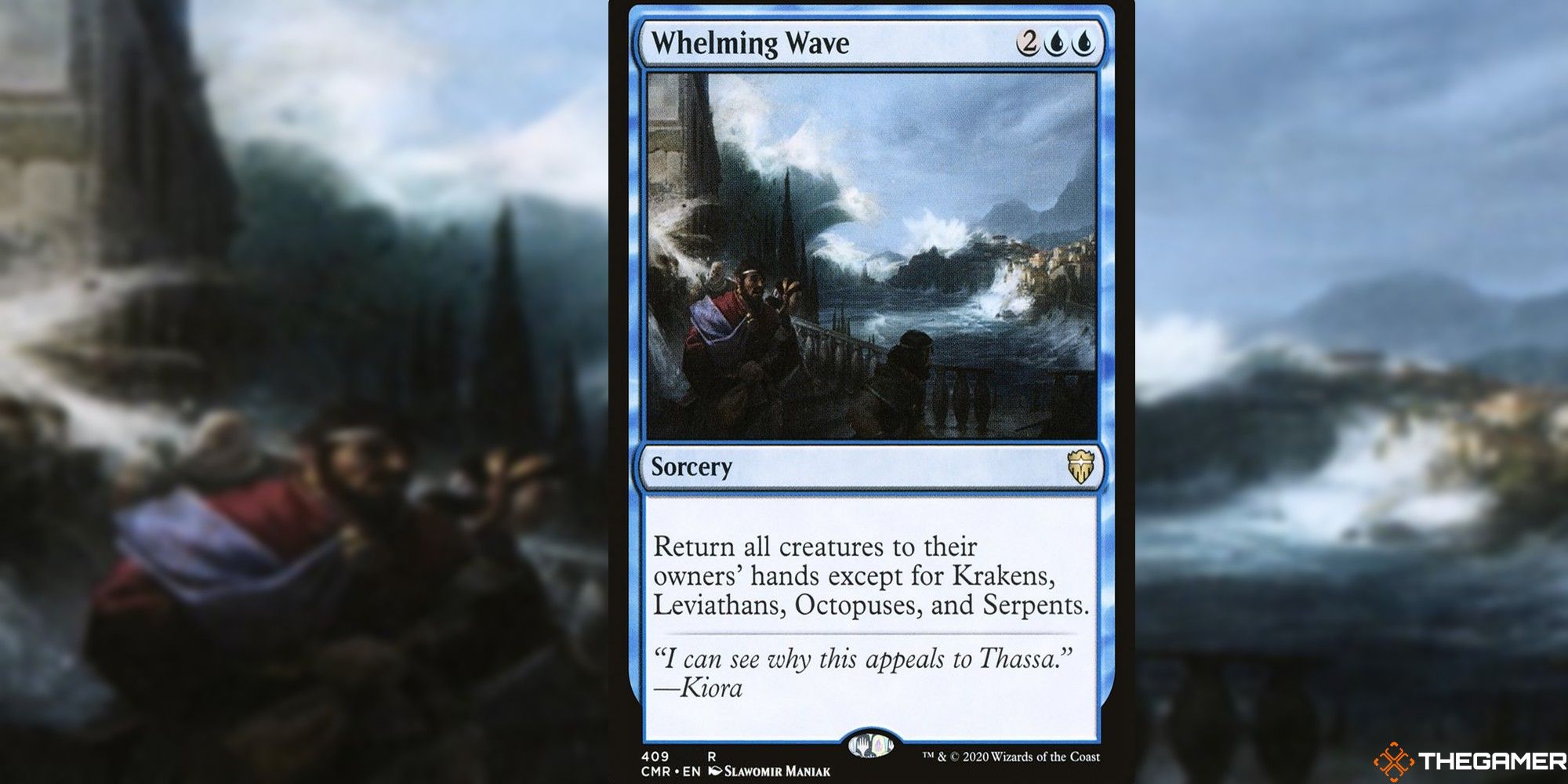 whelming wave full card and art background