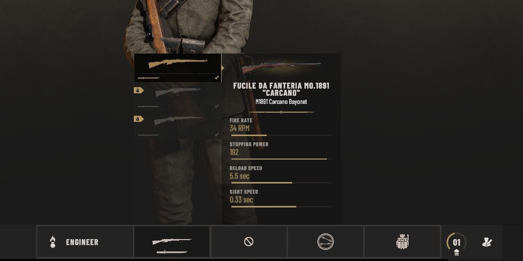 Isonzo: The Inventory Loadout Of The Engineer