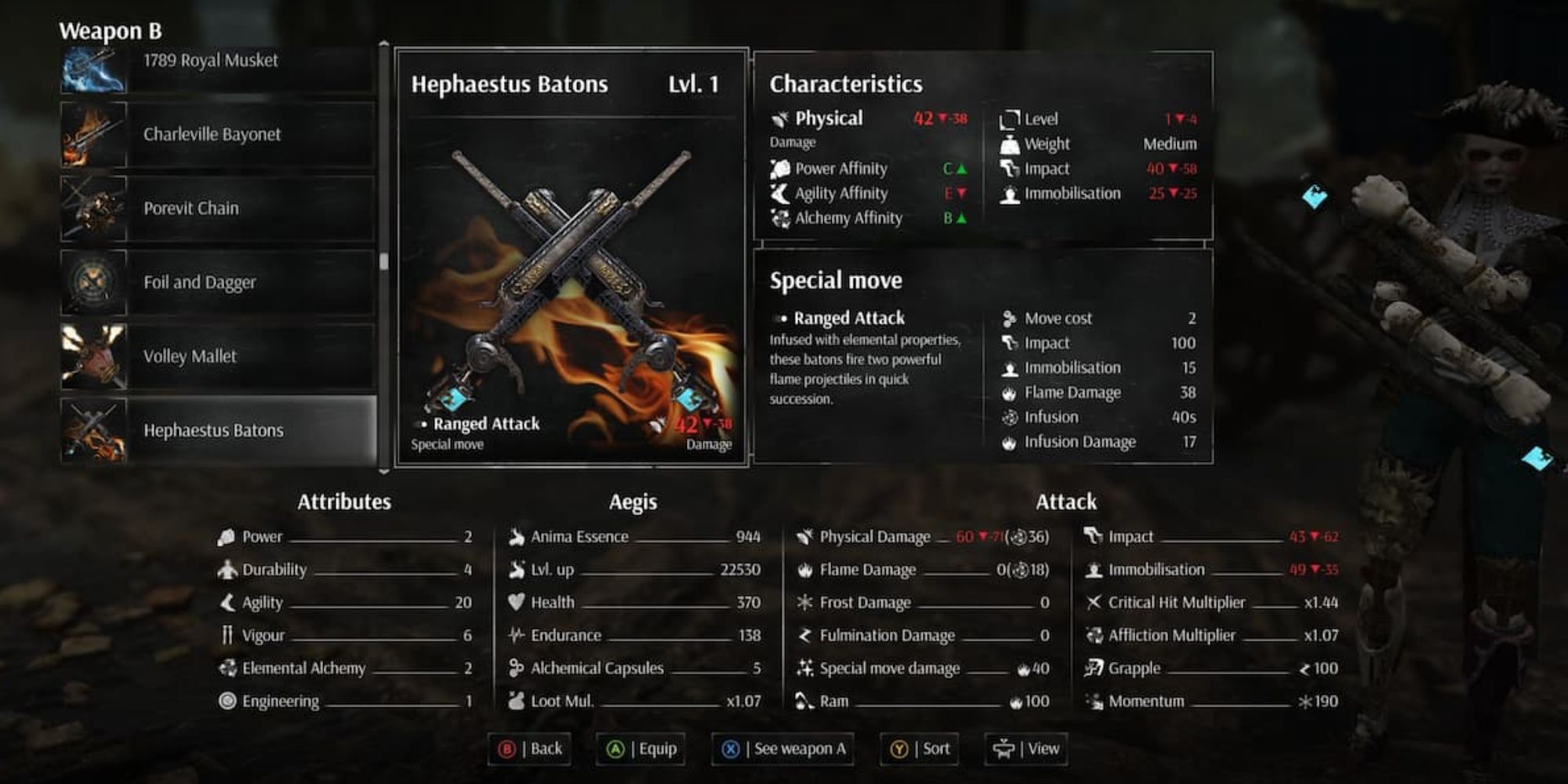 Hephaestus Batons In Steelrising