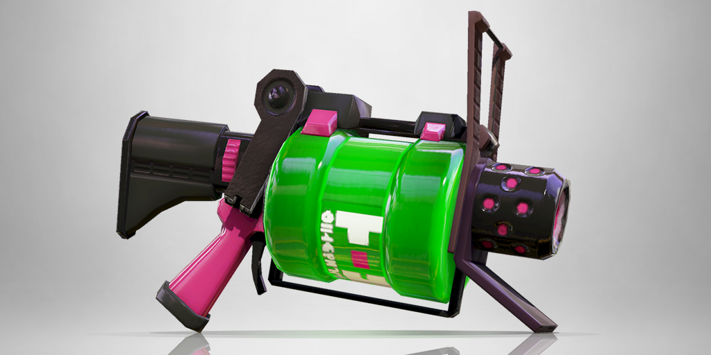 Promotional image of the 52 Gal weapon from Splatoon