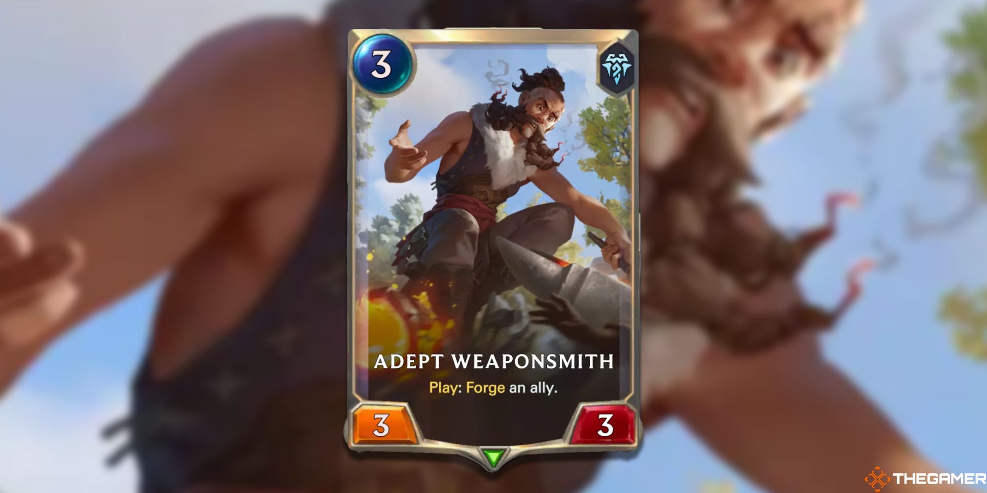 Legends of Runeterra Adept Weaponsmith card