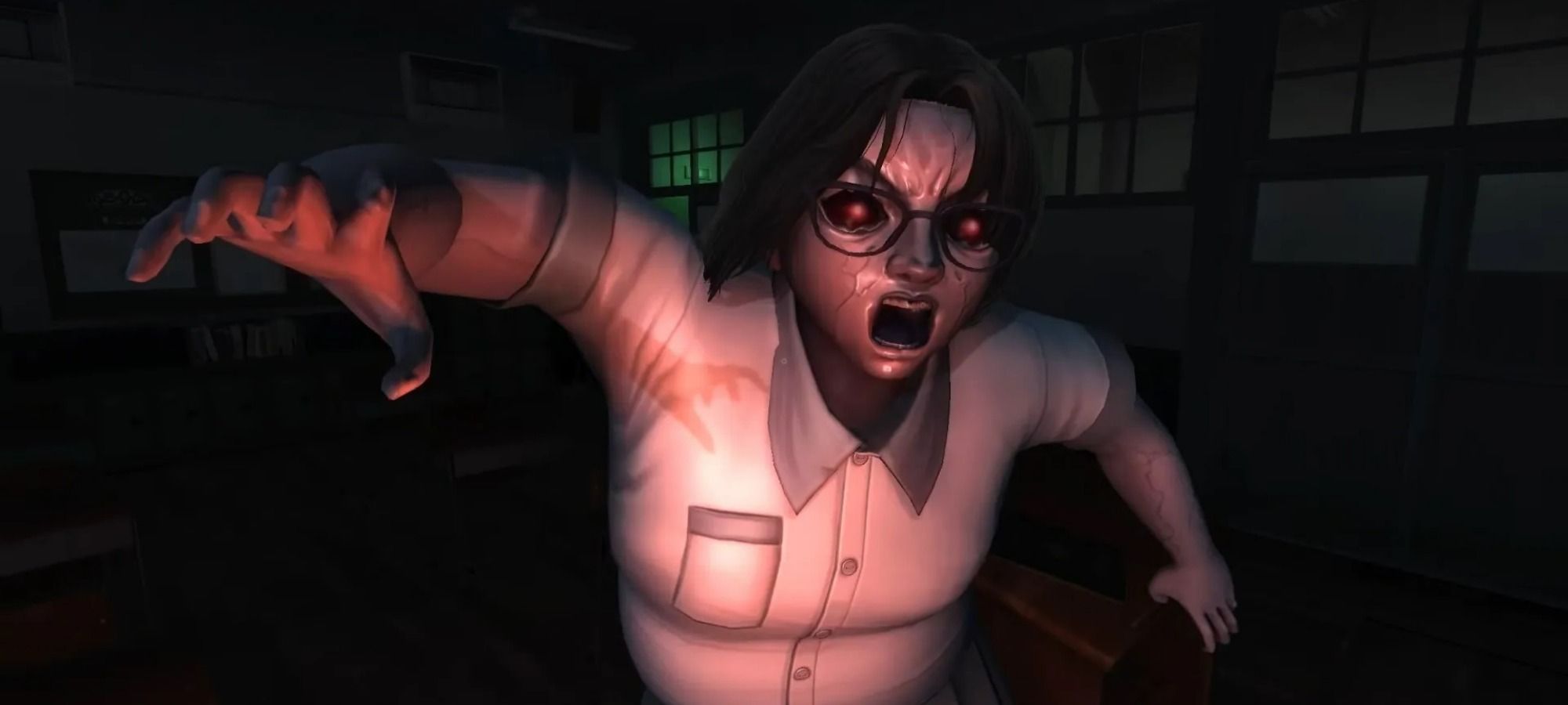 Attendance Ghost rushes the player in White Day: A Labyrinth Named School