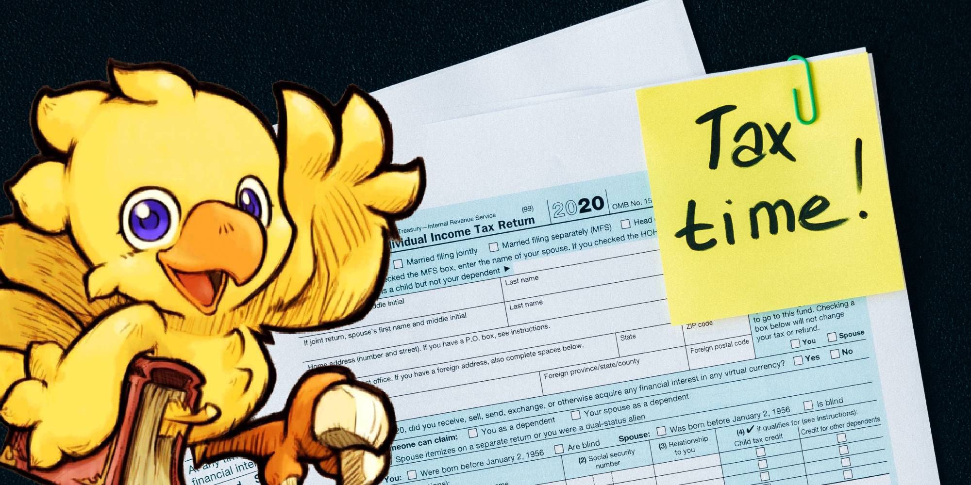 Chocobo It's Time To Do Taxes