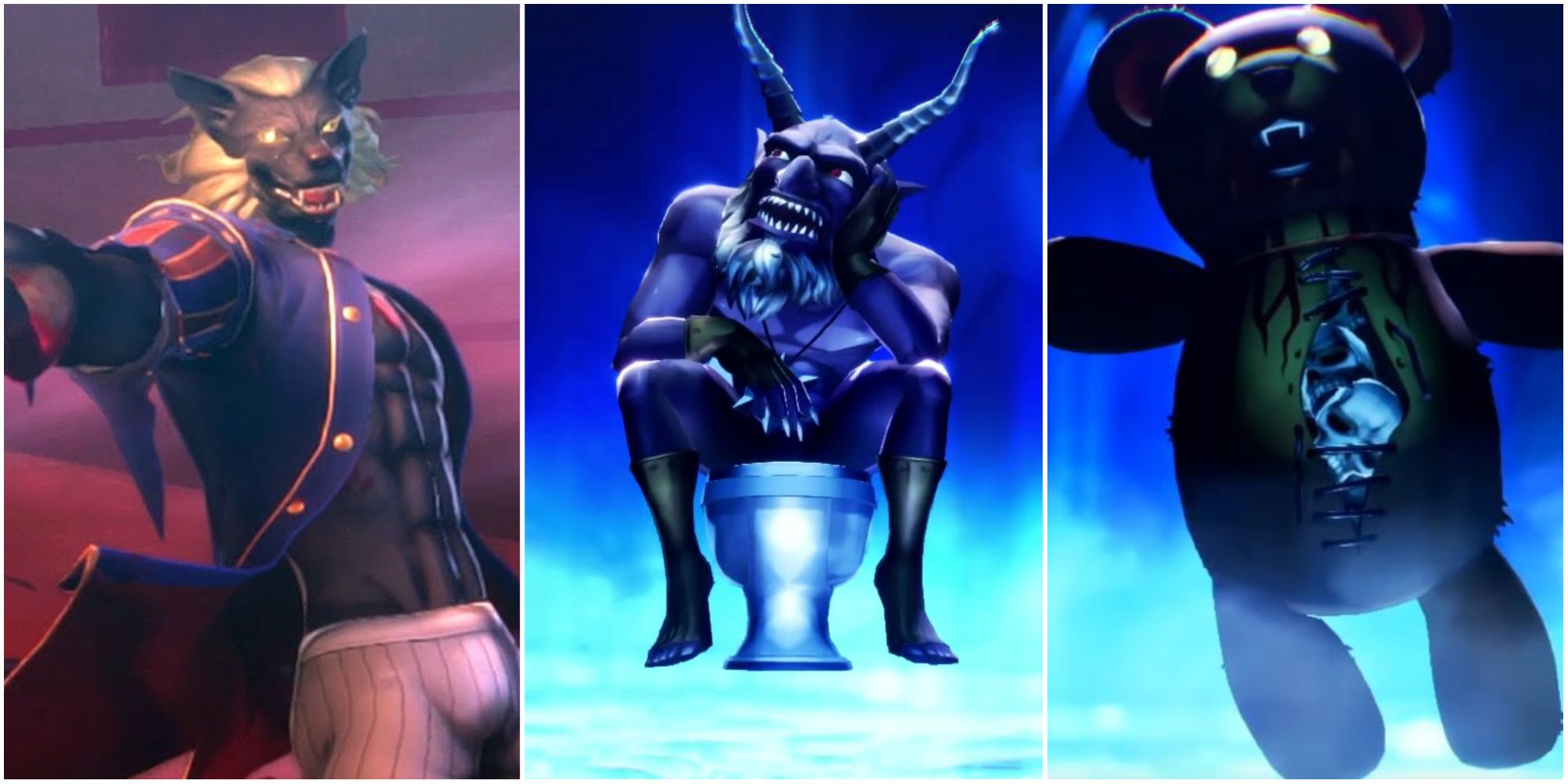 Loup Garou, Belphegor, and Bugs from Shin Megami Tensei