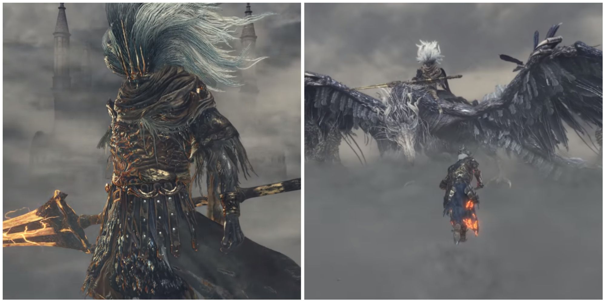 Split Images showing the Nameless King.