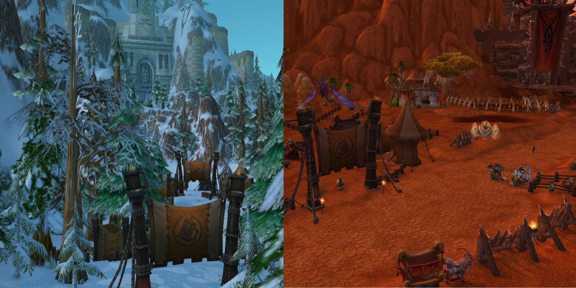 World of Warcraft Brewfest Camps Ironforge Orgrimmar
