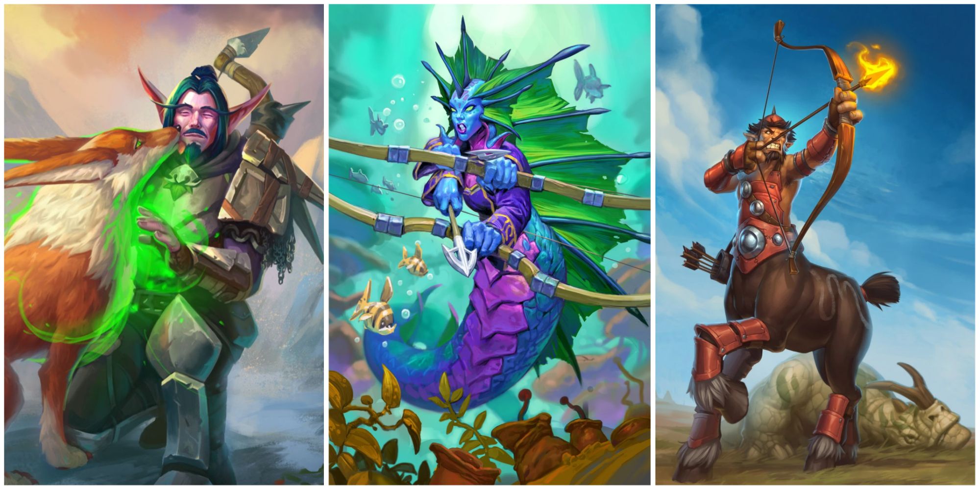 Hearthstone - collage of revive pet, Terrorcoil, and Barak