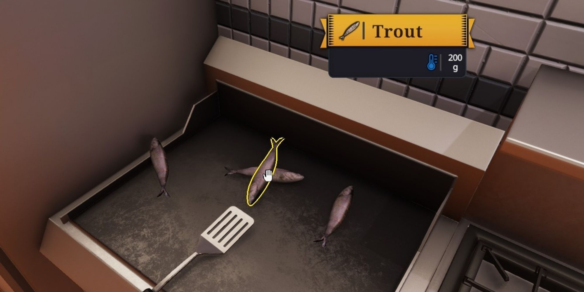 Cold Trout Left on Grill in Cooking Simulator