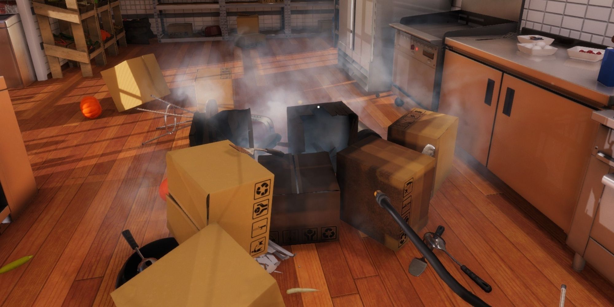 Kitchen Fire Contained before it spreads in Cooking Simulator