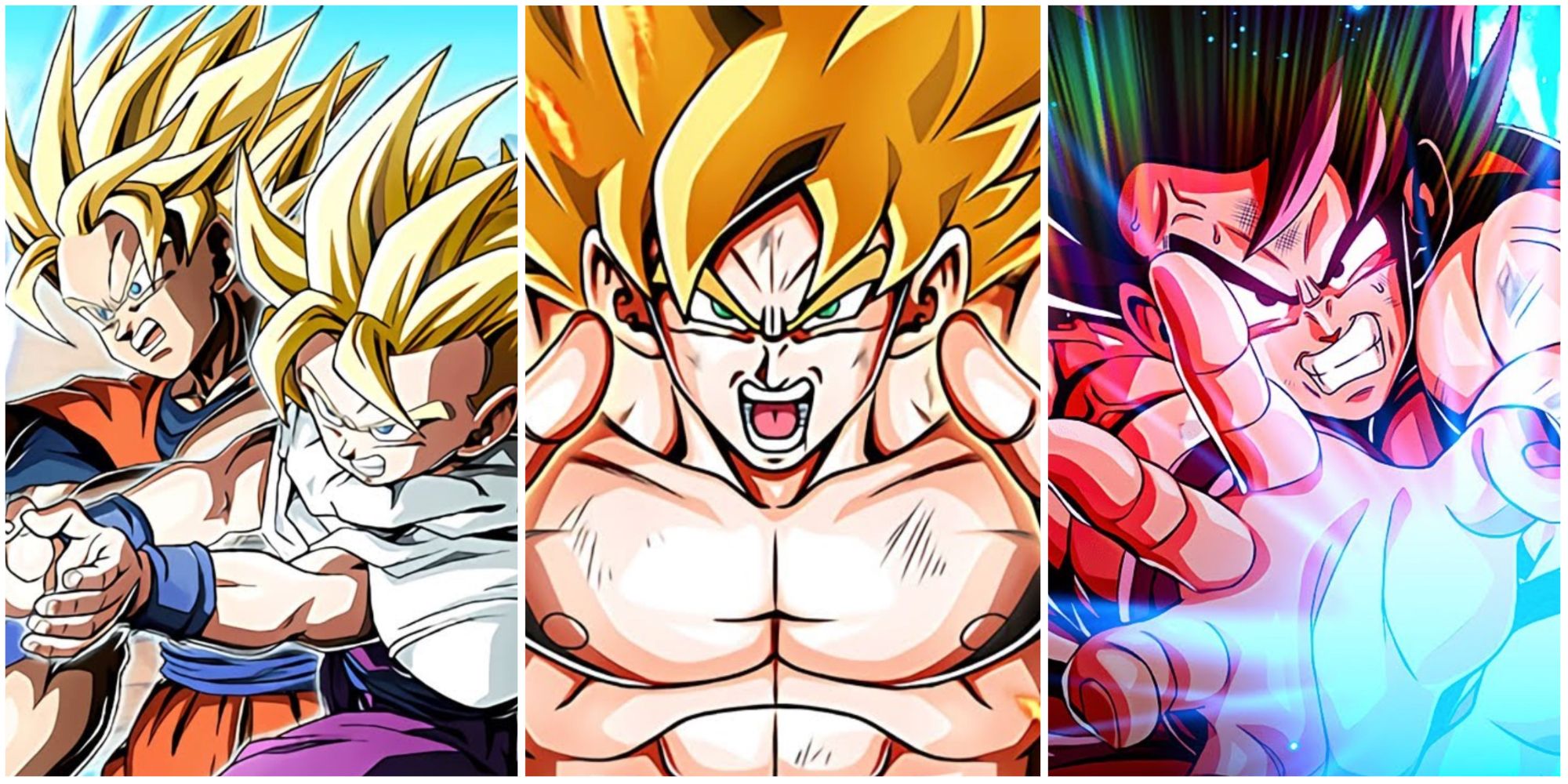 DBZ Dokkan Best Super Units: SSJ Gohan and Goku, SSJ Goku, Kaioken Goku