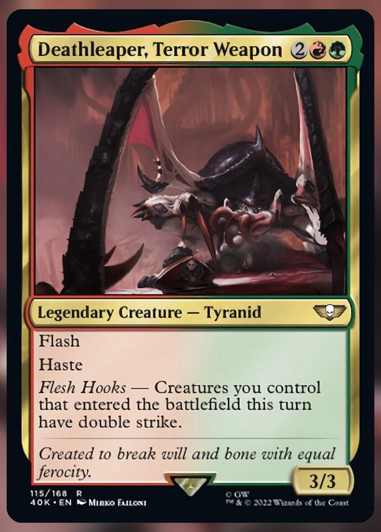 Every New Card In The Warhammer 40K Tyranid Swarm Commander Deck – MTG