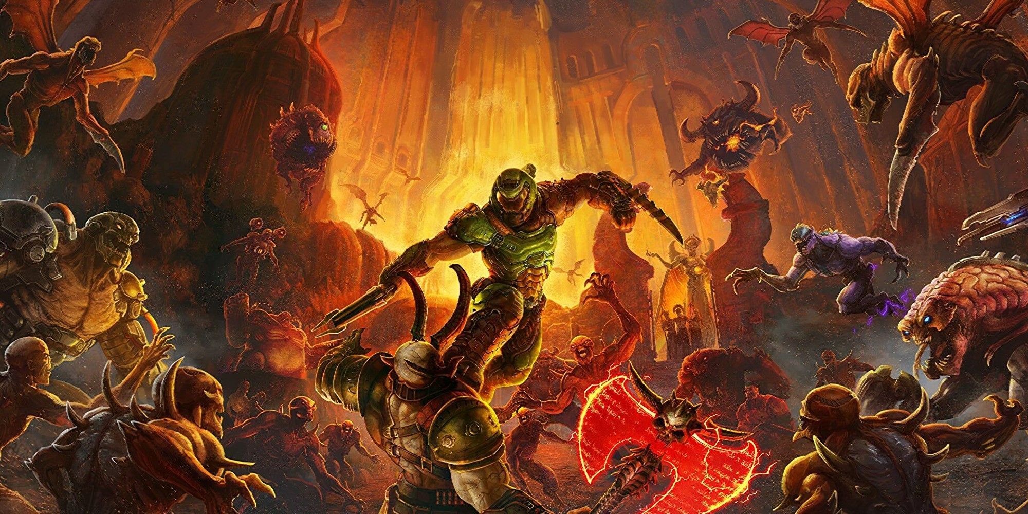 Doom 2016 classic artwork