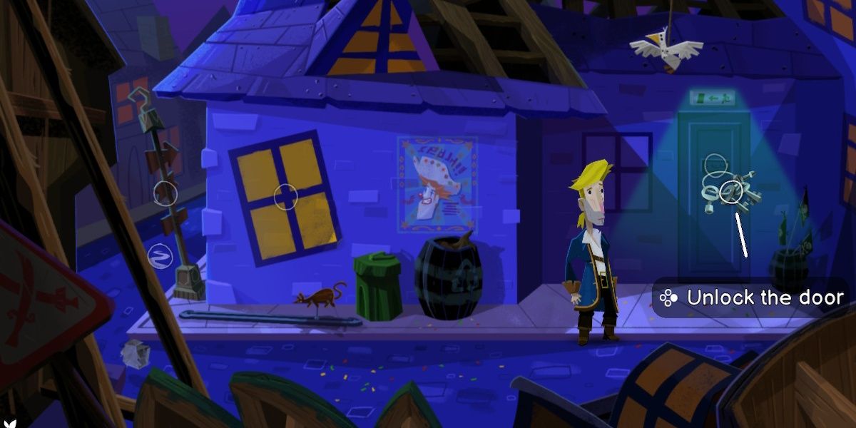Exiting back to get a different ending in Return to Monkey Island