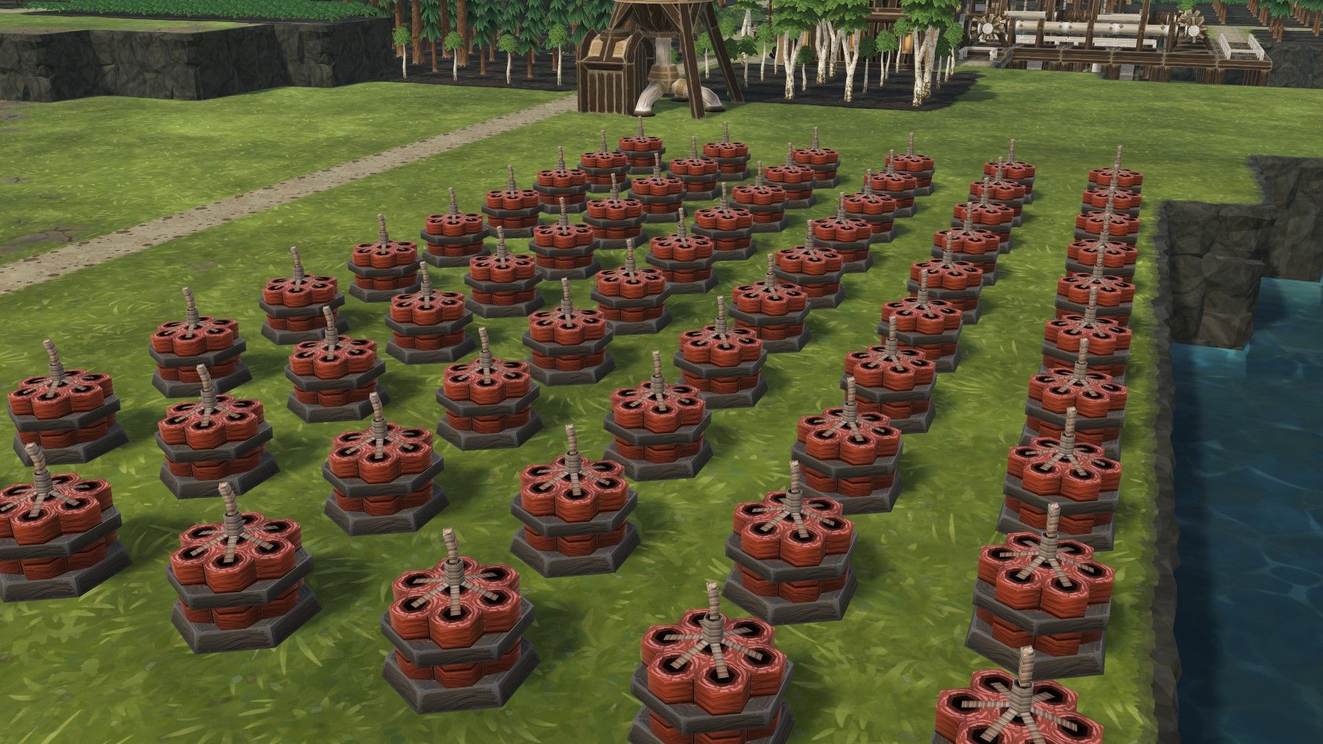 A set of Explosives in Timberborn