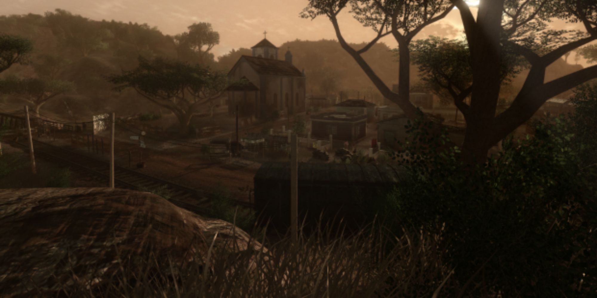 a trainyard in Far Cry 2