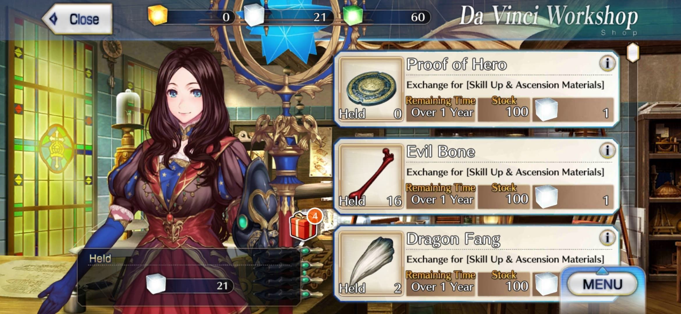 Fate GO Da Vincis Shop