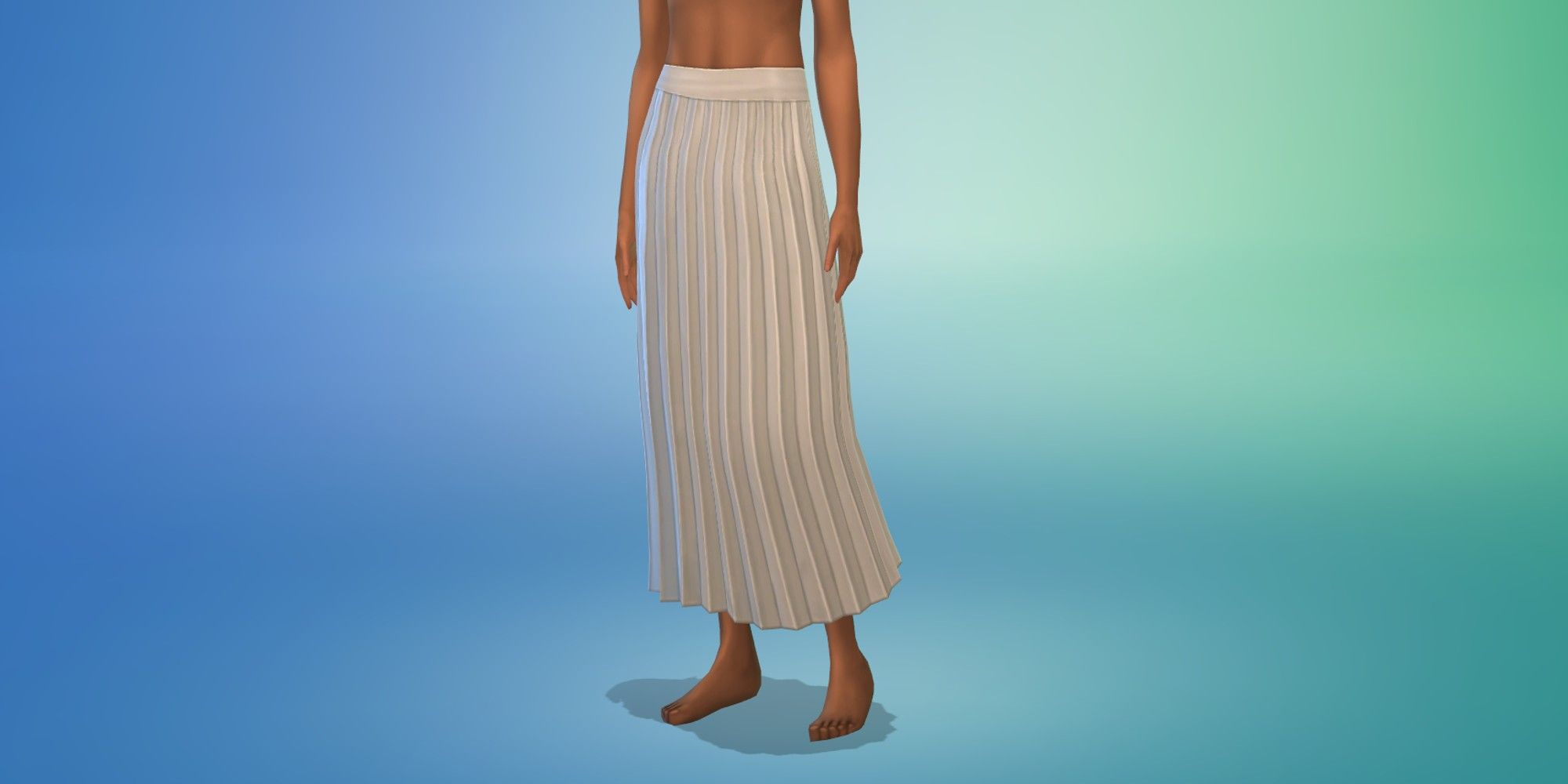 Sims 4: Incheon Arrivals Kit feminine bottom, pleated skirt in CAS Screen