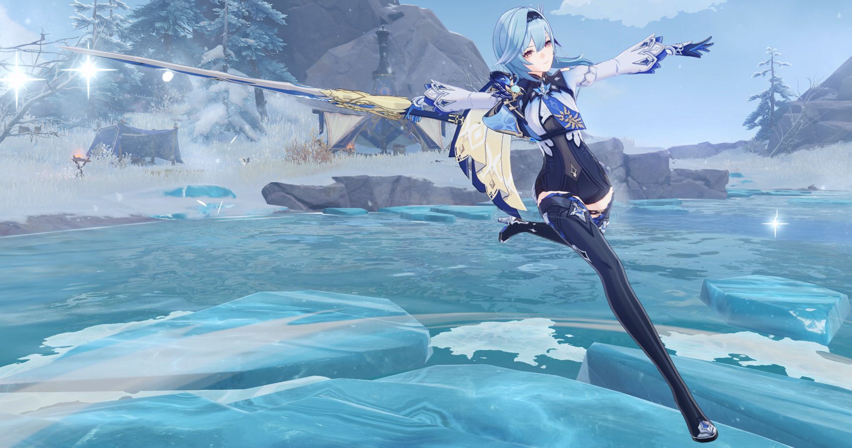 Genshin Impact Eula and her Sword