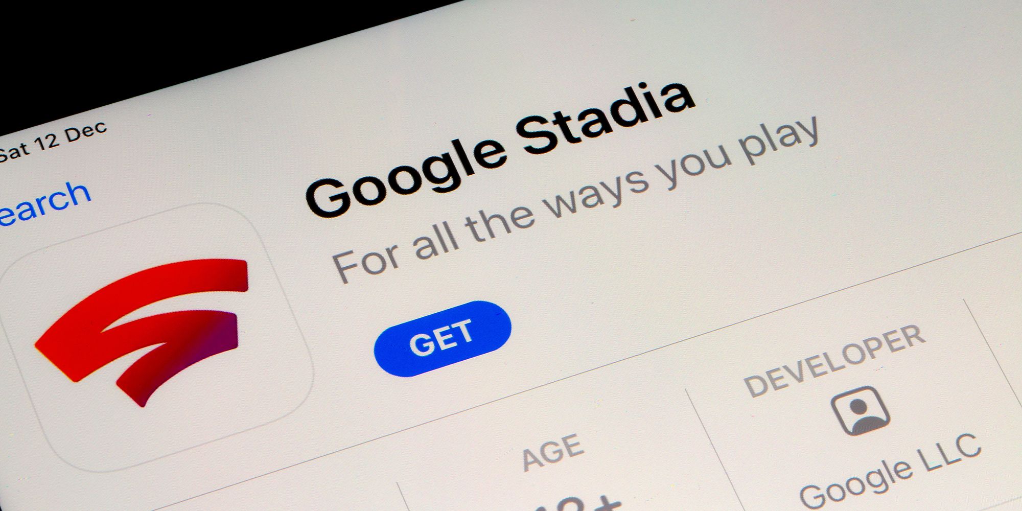 Google Stadia app