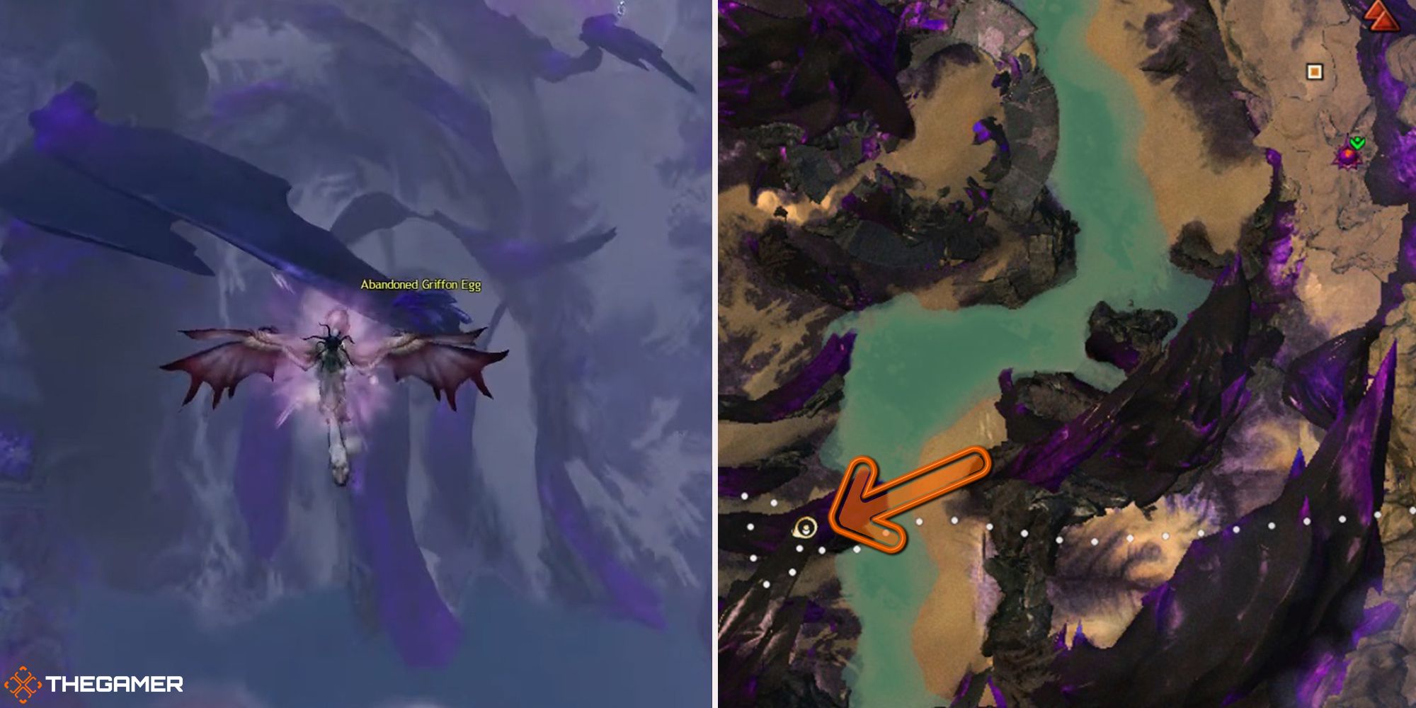 Guild Wars 2 - location of the Charged Vabbian Griffon Egg