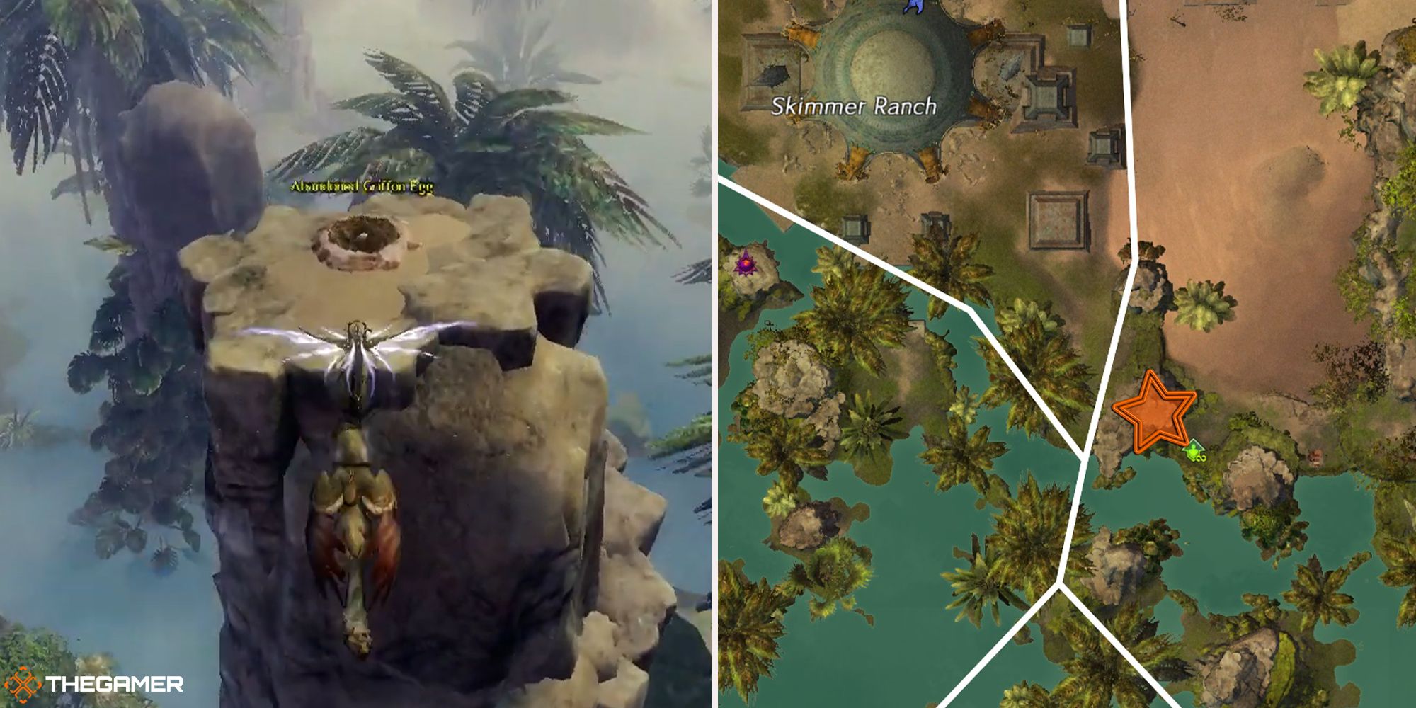 Guild Wars 2 - location of the Rocky Riparian Griffon Egg