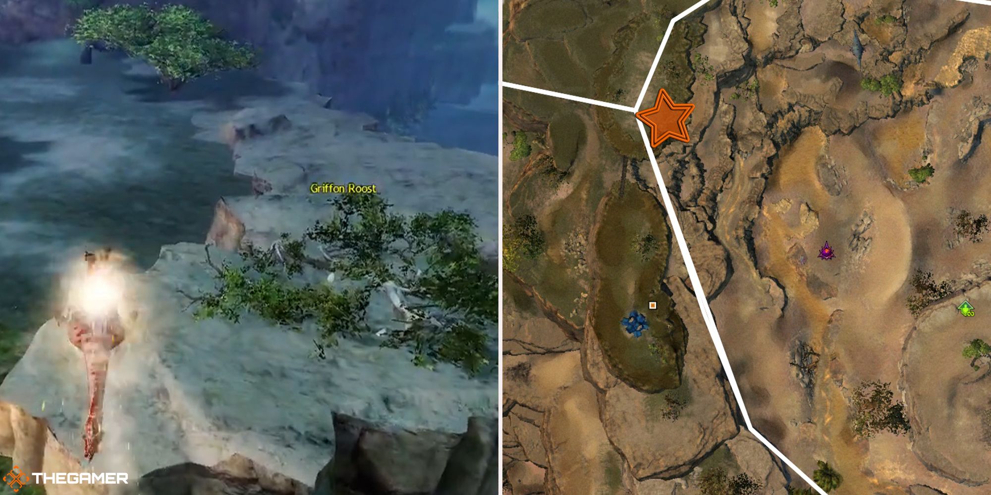 Guild Wars 2 - location of the Warmed Mountain Griffon Egg