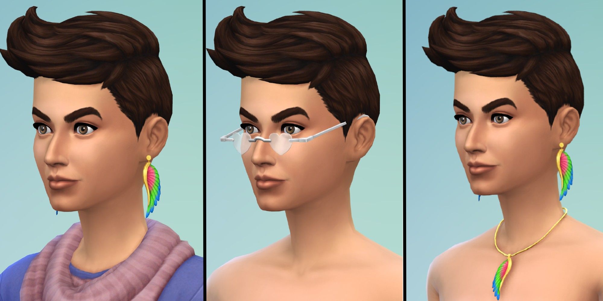 The Sims 4: Carnival Streetwear Kit, Head Accessories with default swatches in the CAS Screen