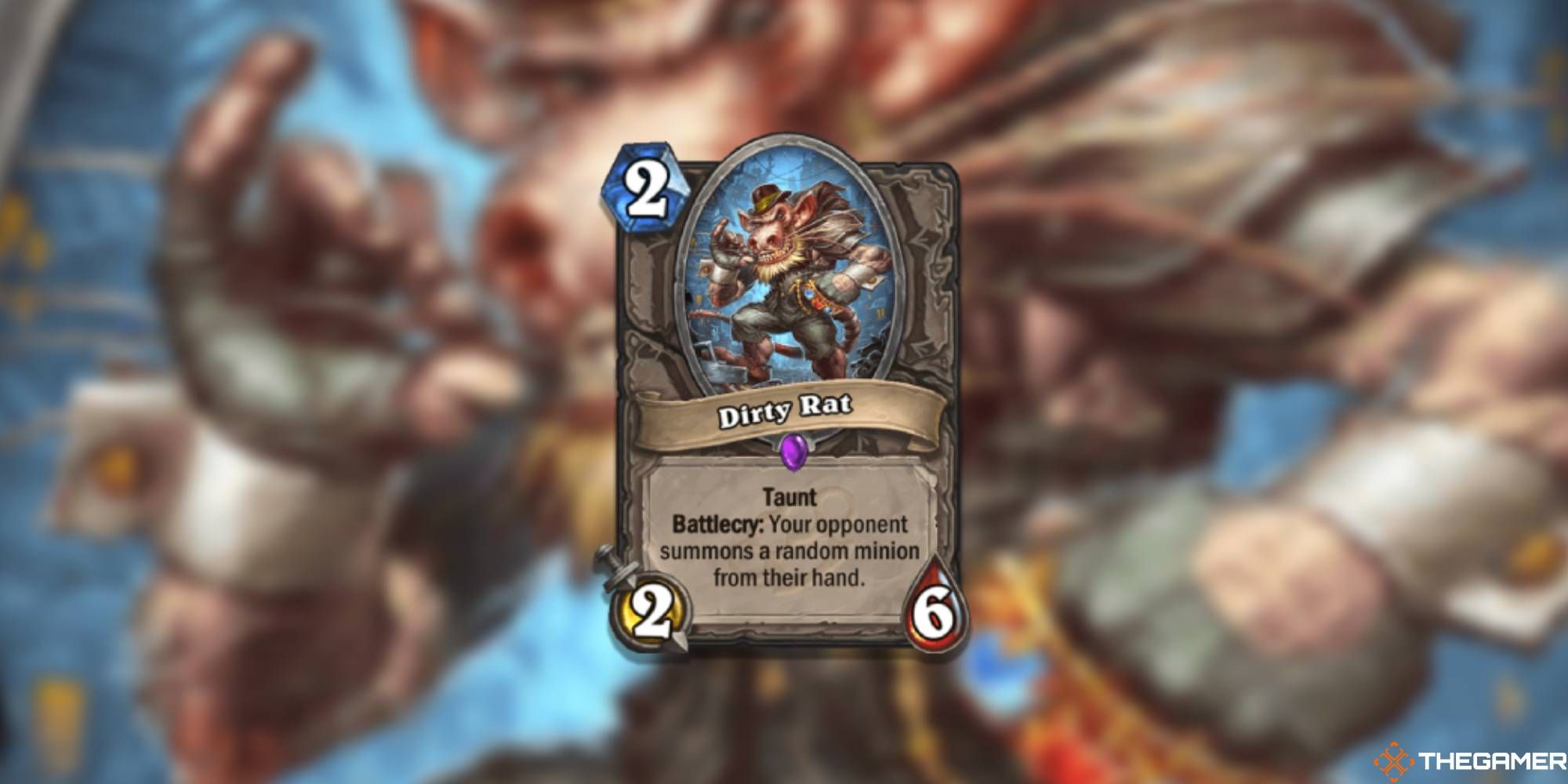 Hearthstone Wild Cards Dirty Rat taunt