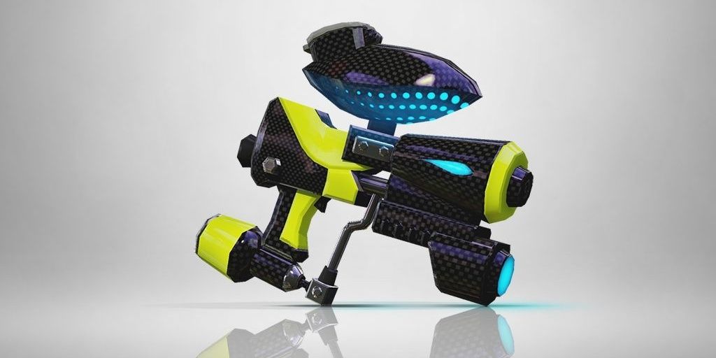 Promotional image of the Hero Shot Replica weapon from Splatoon