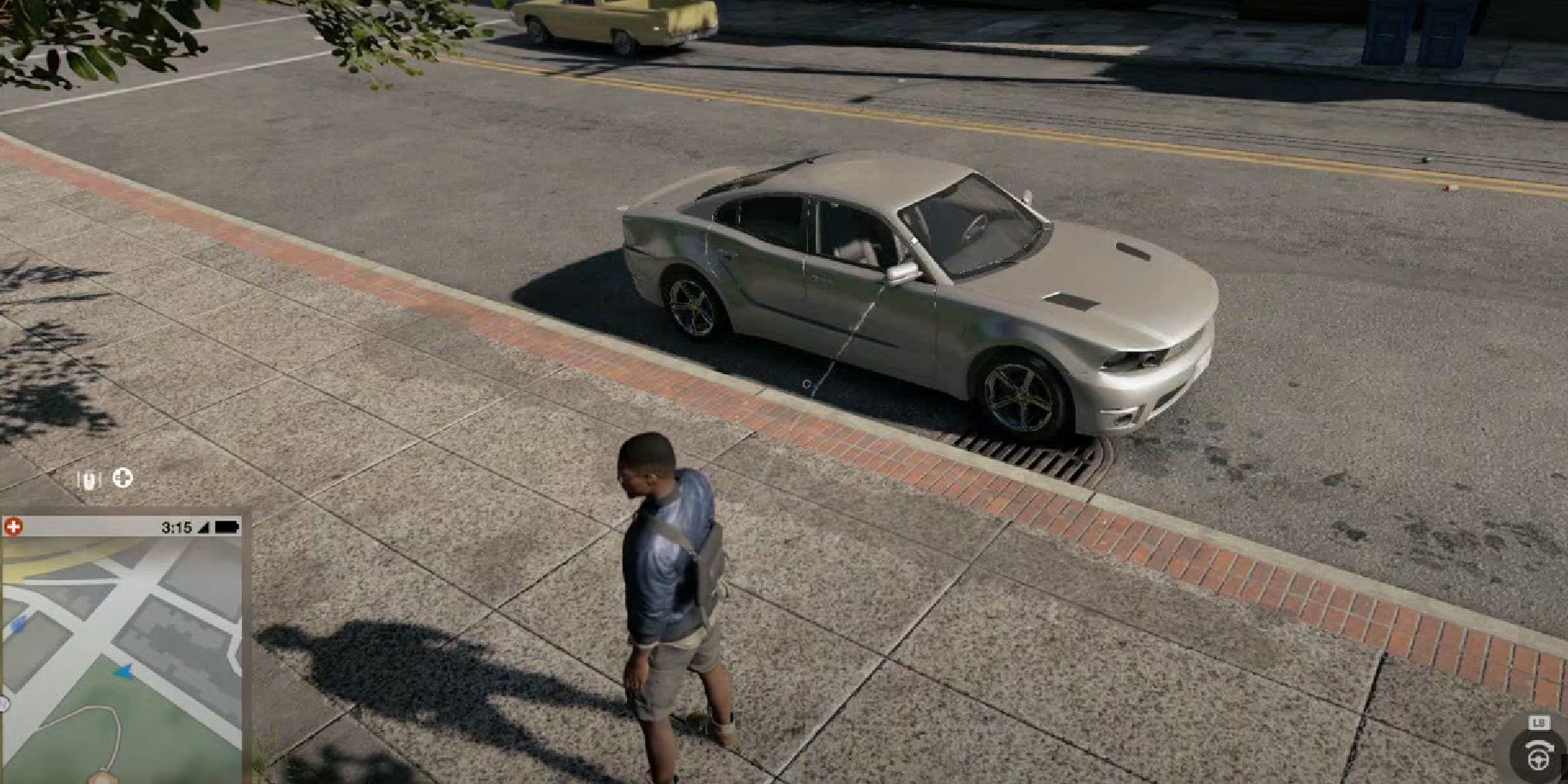 Screenshot of a player attempting to steal a car with the Hijacker Skill in Watch Dogs 2. 
