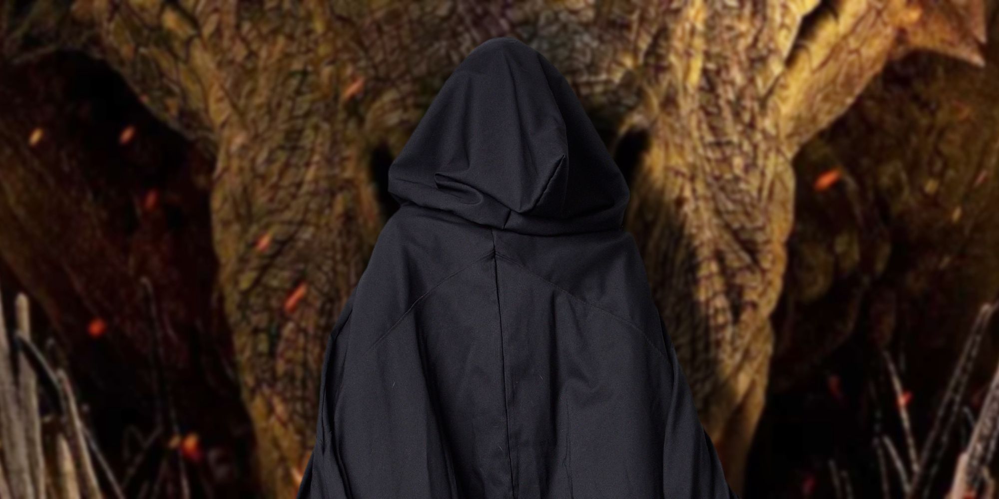 House of the Dragon character hidden in cloak