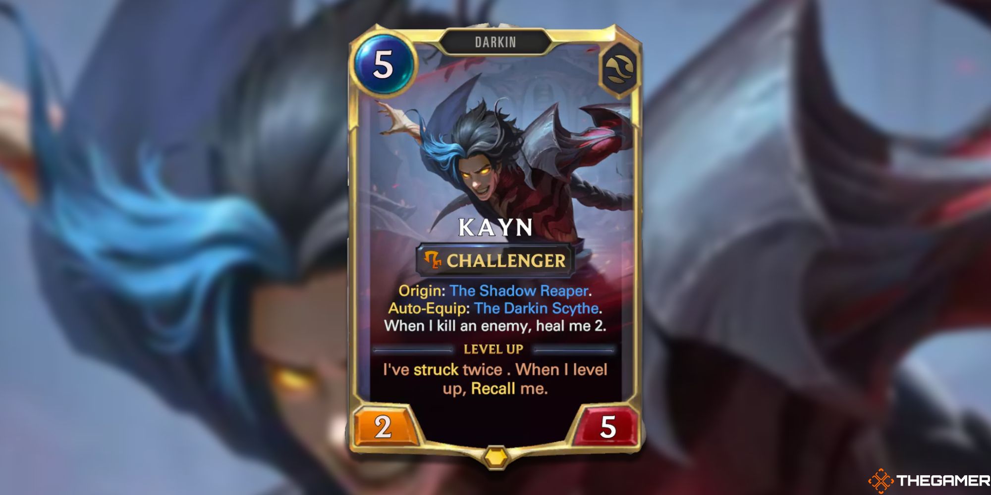 Legends of Runeterra Kayn rank one card