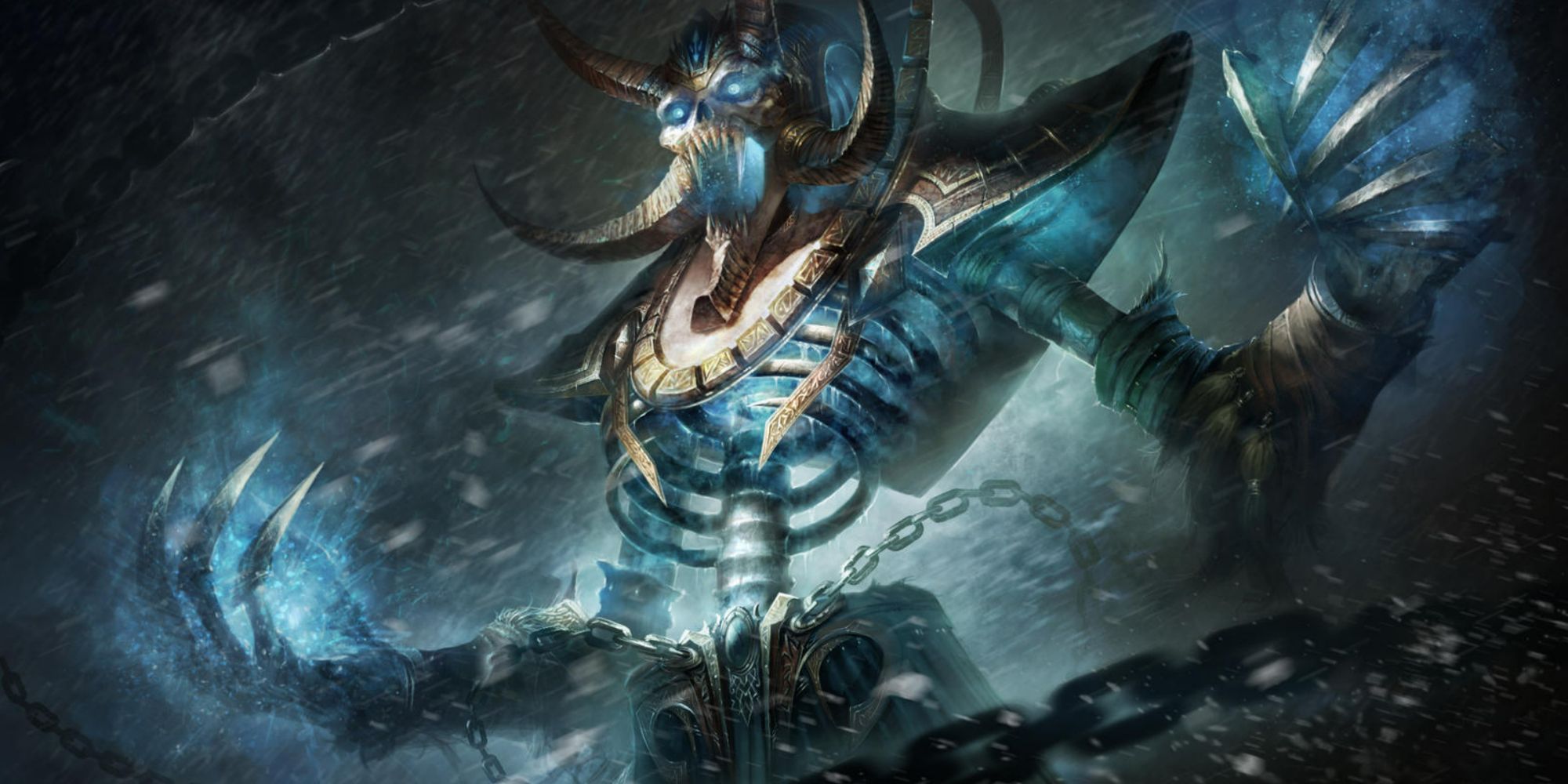 World of Warcraft Kel'thuzad splash art 