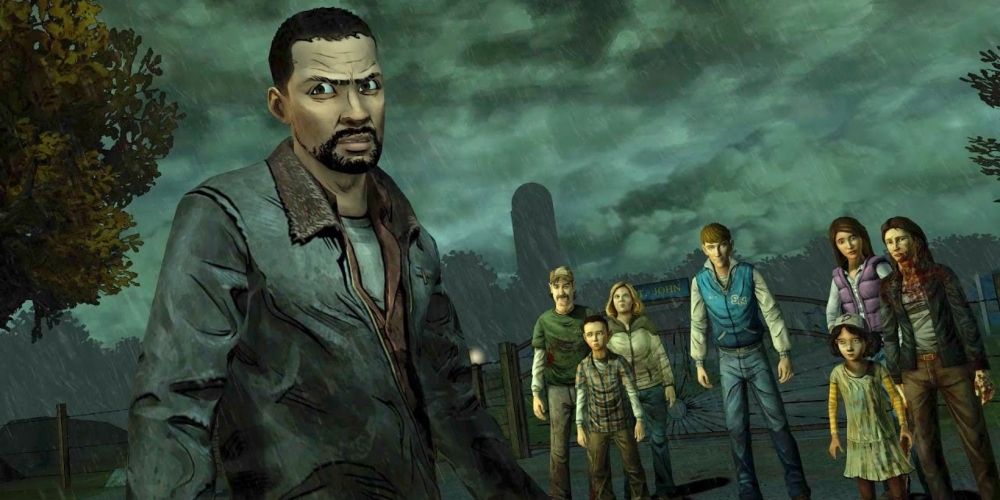 https://static1.thegamerimages.com/wordpress/wp-content/uploads/2022/09/Lee-and-the-season-one-characters-looking-in-the-distance-in-Telltales-The-Walking-Dead.jpg