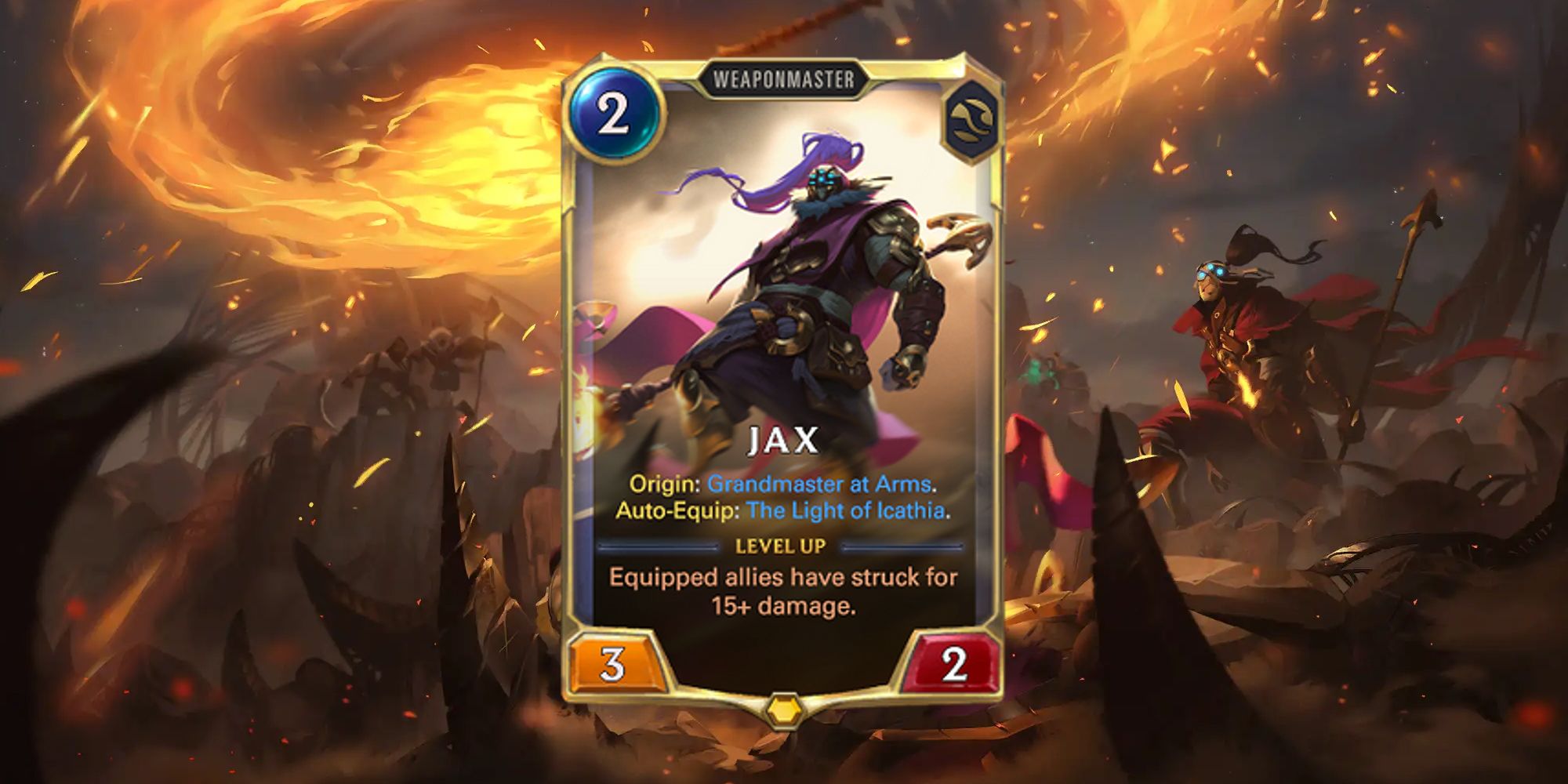 Legends of Runeterra The Darkin Saga: Awakening Jax Card And Art